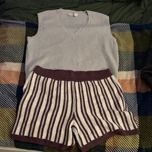 Sleeveless Gray Sweater Vest